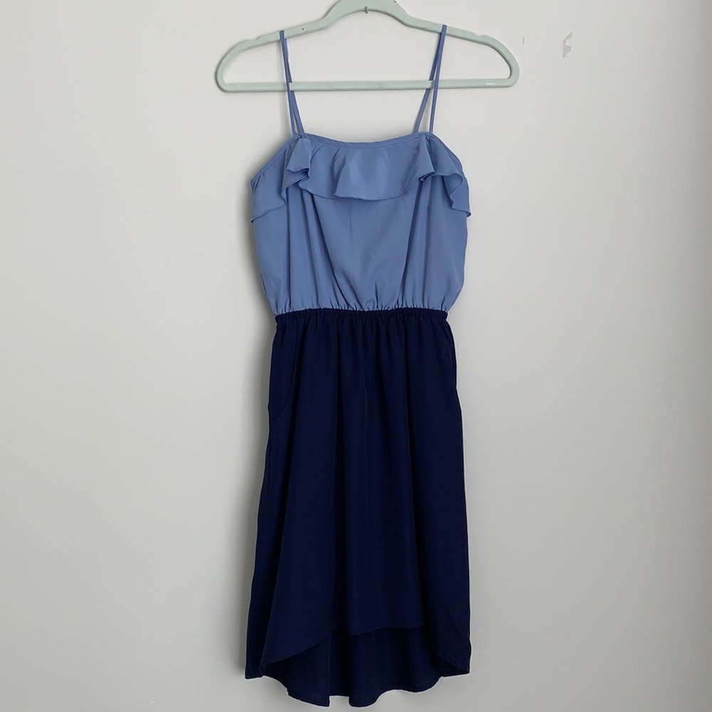 High low two tone dress